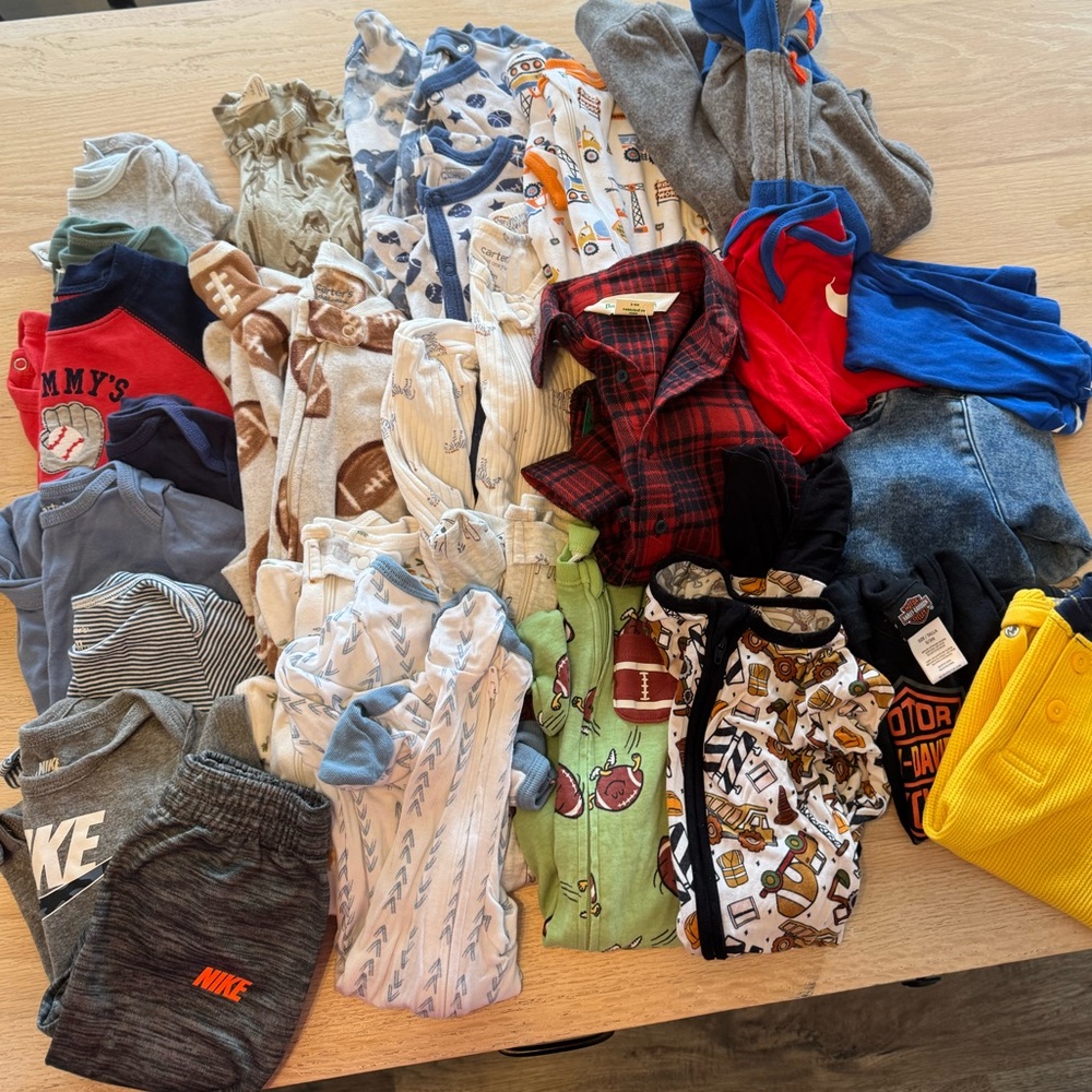 Large 0-6 months Assorted Baby boy Clothing Bundle